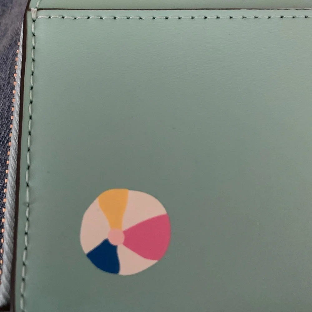 kate spade Poolside Smooth Leather Card Case Wallet NWT - Picture 2 of 8